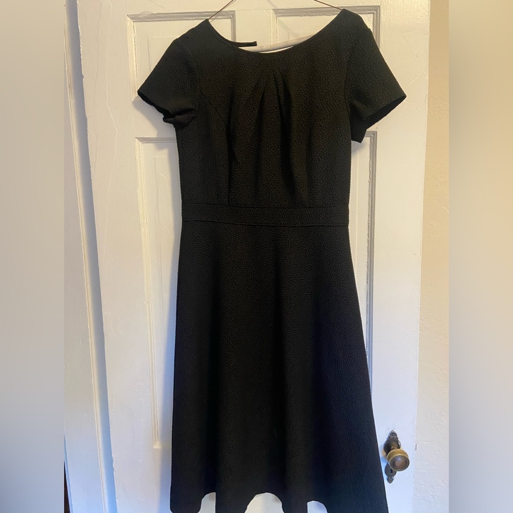 Talbots black sample Flare dress